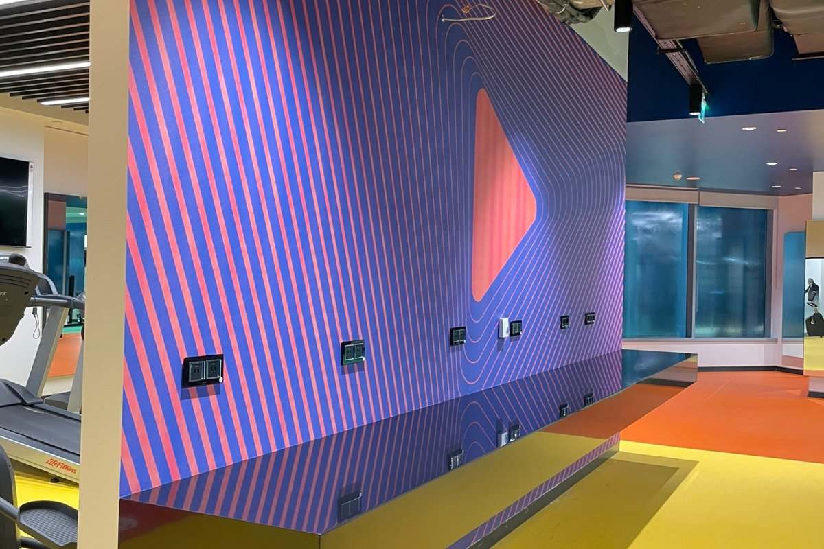 قاعة صالة الألعاب الرياضية